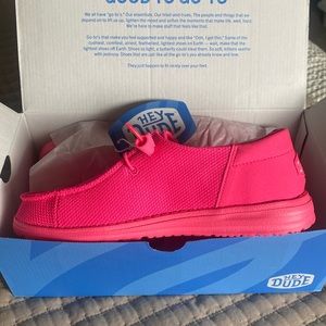 NWT hot pink Hey Dude shoes. Brand new. Never been worn